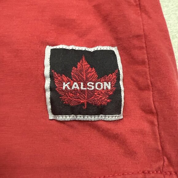 Kalson Canada Long Sleeve T-Shirt 1867 Mens Size XL Red & White Striped - Picture 4 of 6